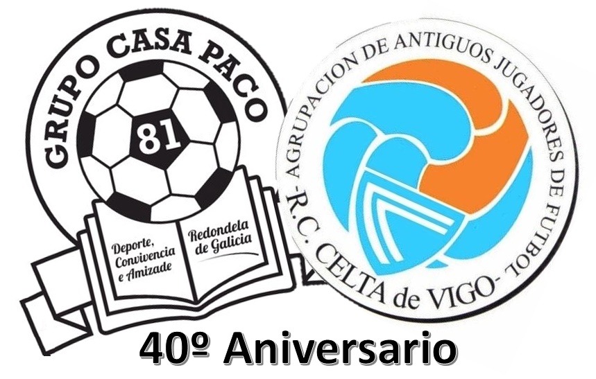 Veteranos del Celta de Vigo 40 aniversario Casa Paco y Caritas