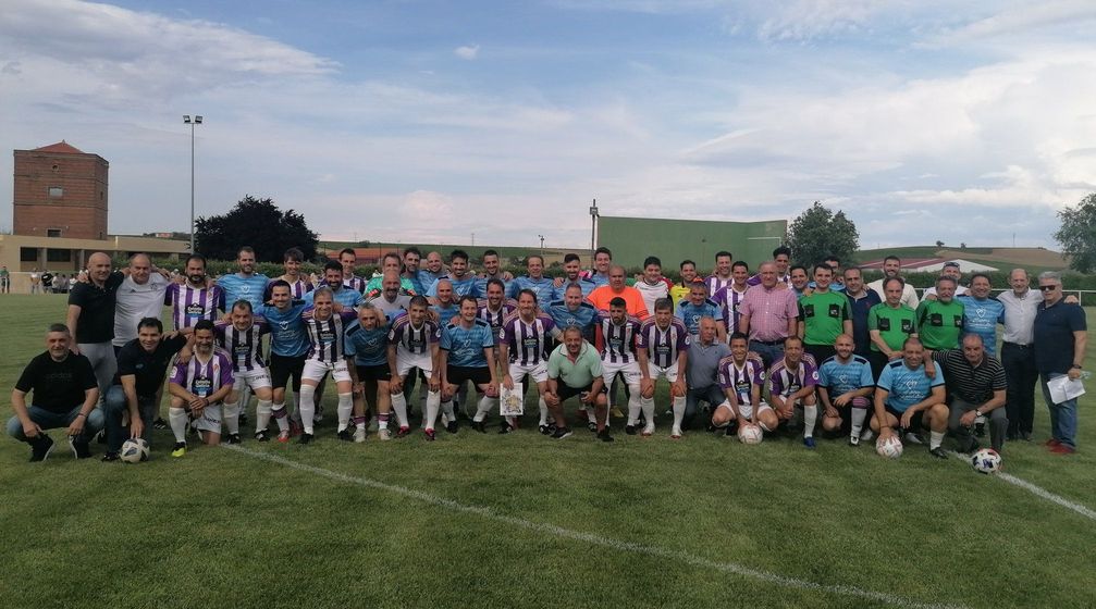 Fútbol contra la ELA en La Seca con los veteranos del Real Valladolid