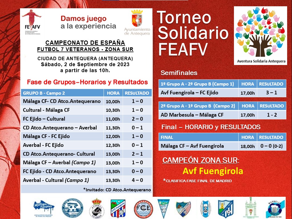 Torneo Solidario FEAFV Antequera 2023