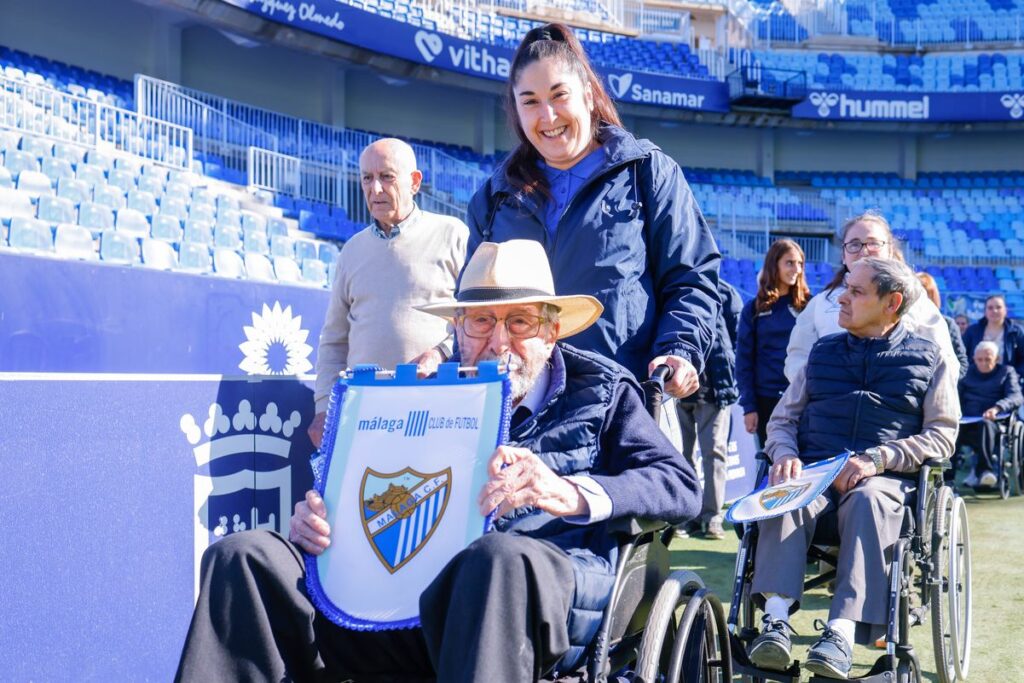 Visita Estadio La Rosaleda TALLER REMINISCENCIA BALLESOL TEATINOS MALAGA
