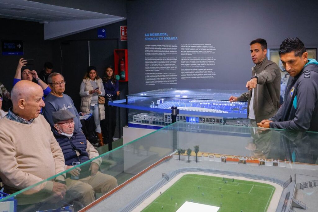 Visita Estadio La Rosaleda TALLER REMINISCENCIA BALLESOL TEATINOS MALAGA