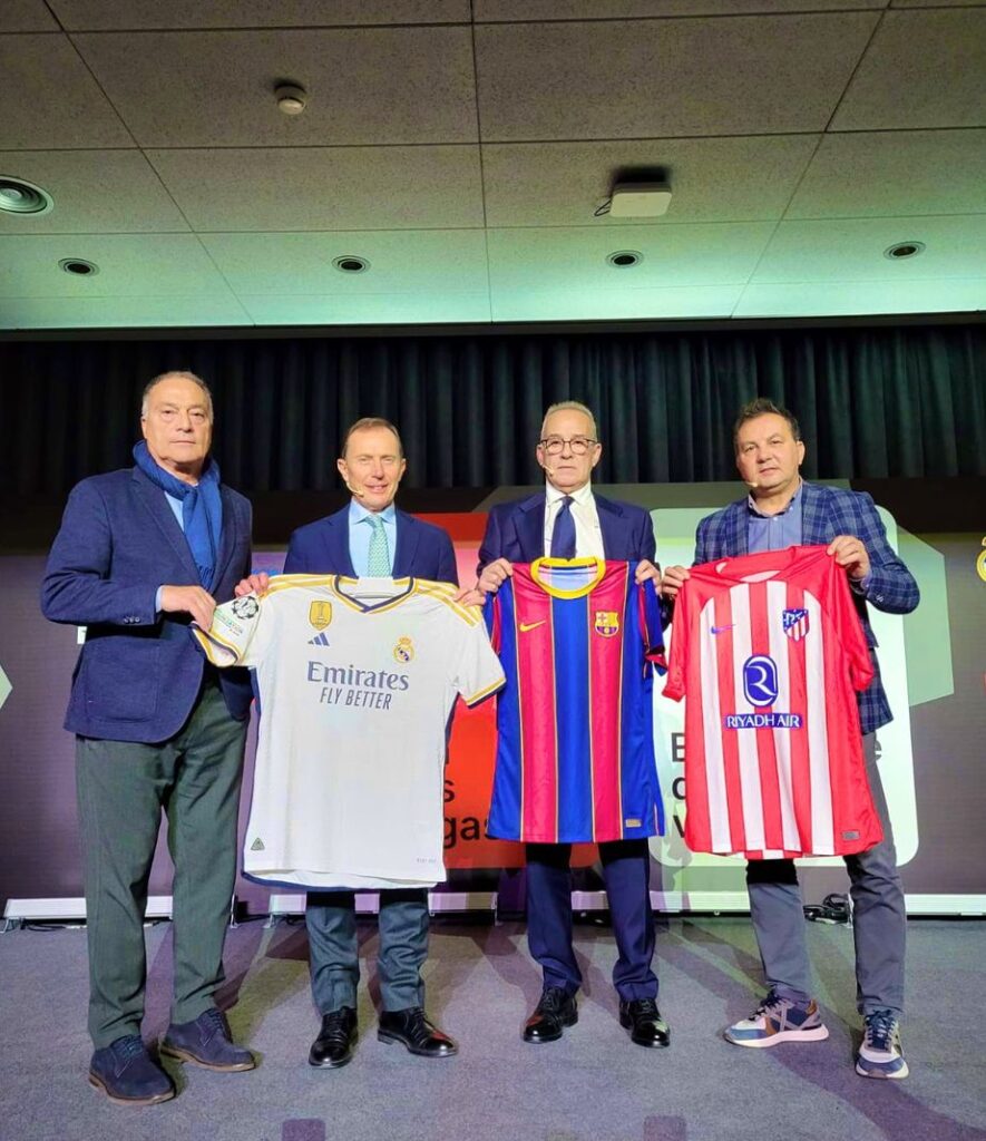 Leyendas Atlético Madrid Real Madrid y F.C. Barcelona Estadio Cívitas Metropolitano ROJA DROGAS