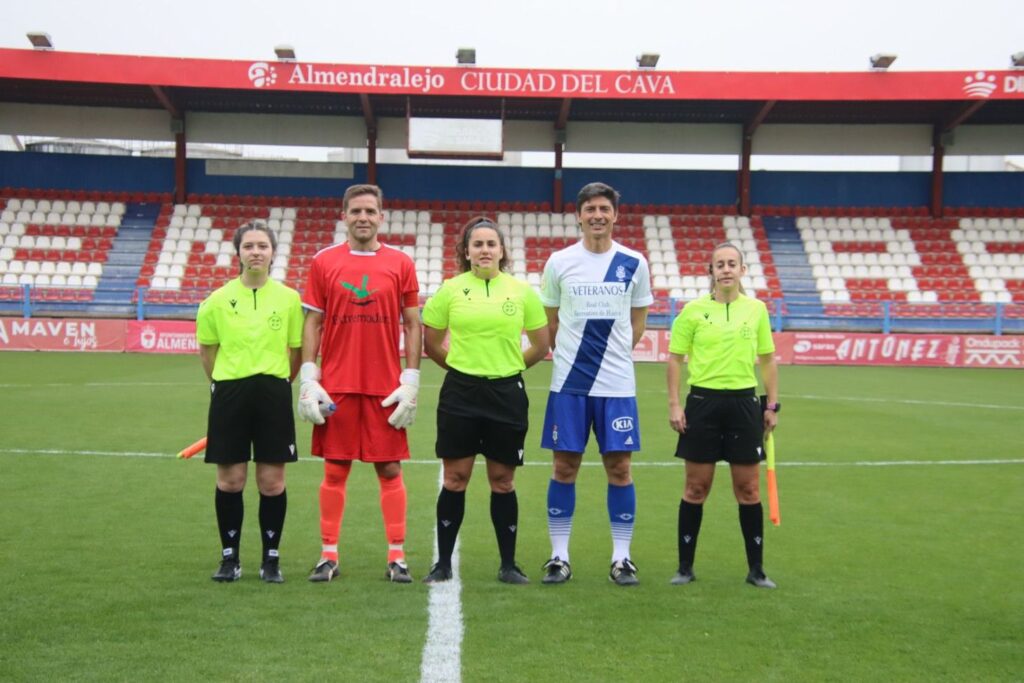 Goles contra ELA Francisco de la Hera con los veteranos del RC Recreativo de Huelva