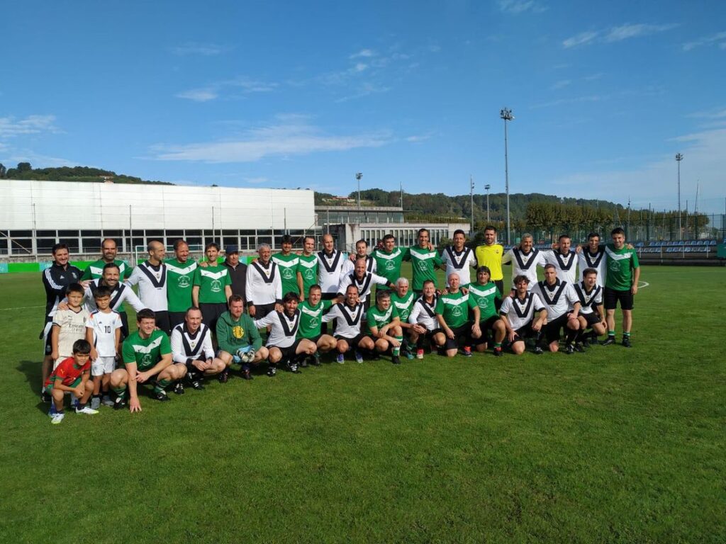 Partido de confraternidad entre los veteranos del Real Unión de Irún y los de Hondarribia