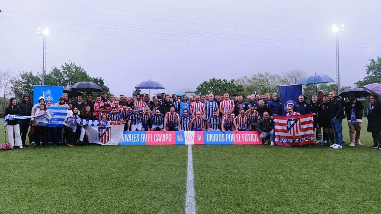 Los veteranos de la Real Sociedad y Atlético de Madrid comienzan la fiesta de la Copa del Rey